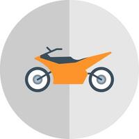 Motocross Flat Scale Icon vector