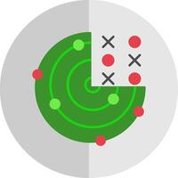 Radar Flat Scale Icon vector