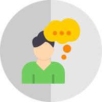 Dreaming Flat Scale Icon vector