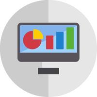 Dashboard Flat Scale Icon vector