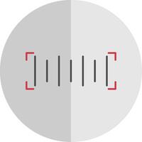 Bar Code Flat Scale Icon vector
