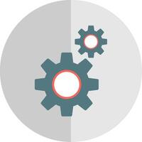 Gears Flat Scale Icon vector