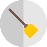 Broom Flat Scale Icon vector