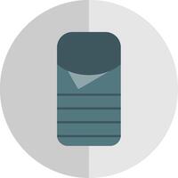 Sleeping Bag Flat Scale Icon vector