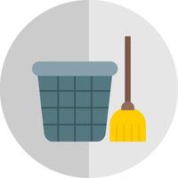 Mop Flat Scale Icon vector