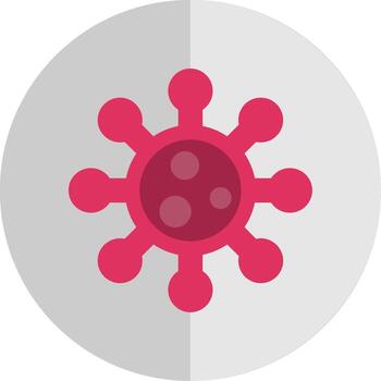 Bacteria Flat Scale Icon vector