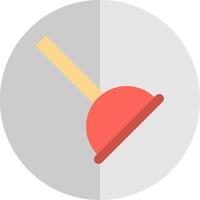 Plunger Flat Scale Icon vector