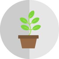 planta plano escala icono vector