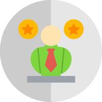 Leader Flat Scale Icon vector