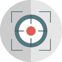 Focus Flat Scale Icon vector