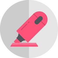 Highlighter Flat Scale Icon vector