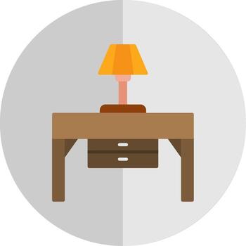 Console Table Flat Scale Icon vector
