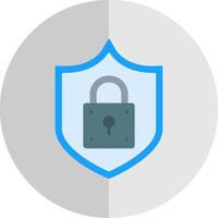 Lock Flat Scale Icon vector