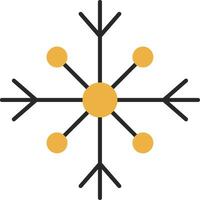 Snow Skined Filled Icon vector