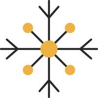 Snow Skined Filled Icon vector