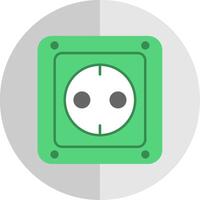 Socket Flat Scale Icon vector