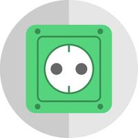 Socket Flat Scale Icon vector