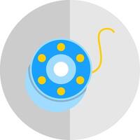 Bobbin Flat Scale Icon vector