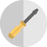 Screwdriver Flat Scale Icon vector