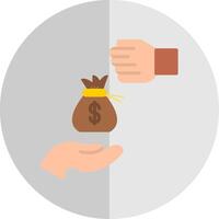 Bribery Flat Scale Icon vector