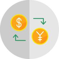 Exchange Flat Scale Icon vector