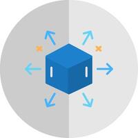 Distribution Flat Scale Icon vector