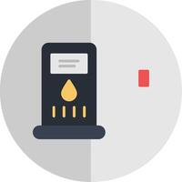 Gas Station Flat Scale Icon vector