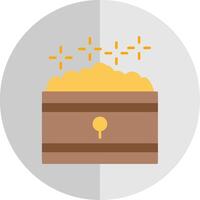 Treasure Flat Scale Icon vector