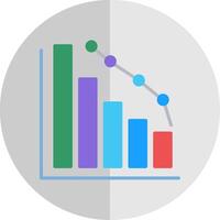 Decrease Flat Scale Icon vector