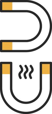 Magnet Skined Filled Icon