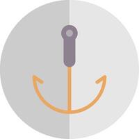 Grappling Hook Flat Scale Icon vector