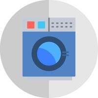 Washing Machine Flat Scale Icon vector
