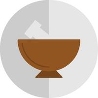 Mortar Flat Scale Icon vector