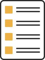 Task List Skined Filled Icon vector