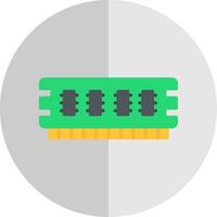 Ram Flat Scale Icon vector