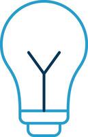 Idea Line Blue Two Color Icon vector
