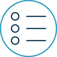 Options Line Blue Two Color Icon vector