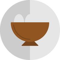 Egg Bowl Flat Scale Icon vector