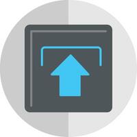 Upload Flat Scale Icon vector