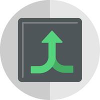 Split Flat Scale Icon vector