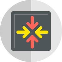 Minimize Flat Scale Icon vector