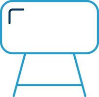 Buck Line Blue Two Color Icon vector