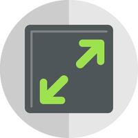 Resize Flat Scale Icon vector