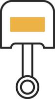 Piston Skined Filled Icon vector