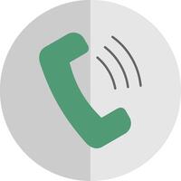 Phone Call Flat Scale Icon vector