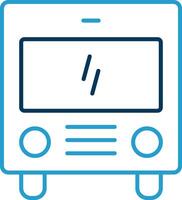 Coach Line Blue Two Color Icon vector