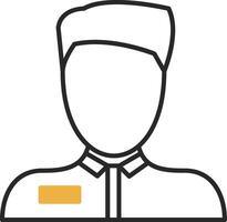 Bellboy Skined Filled Icon vector