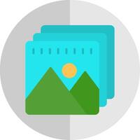 Picture Flat Scale Icon vector