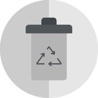 Garbage Flat Scale Icon vector