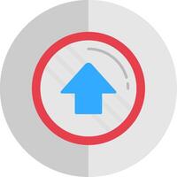 Upload Flat Scale Icon vector